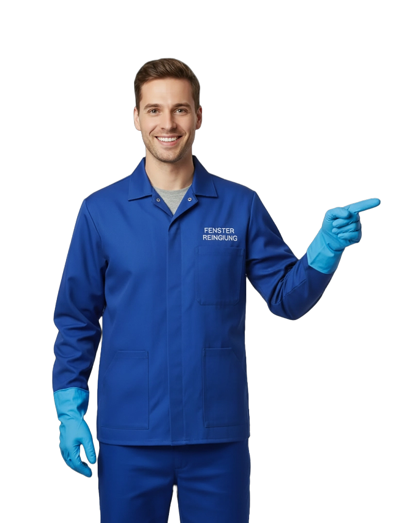 Professionelle Fensterreinigung in Ludwigshafen bei der Arbeit